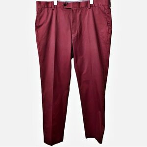 Brooks Brothers, Lightweight Advantage Chino Milano, 38/32 Light Burgundy Cotton